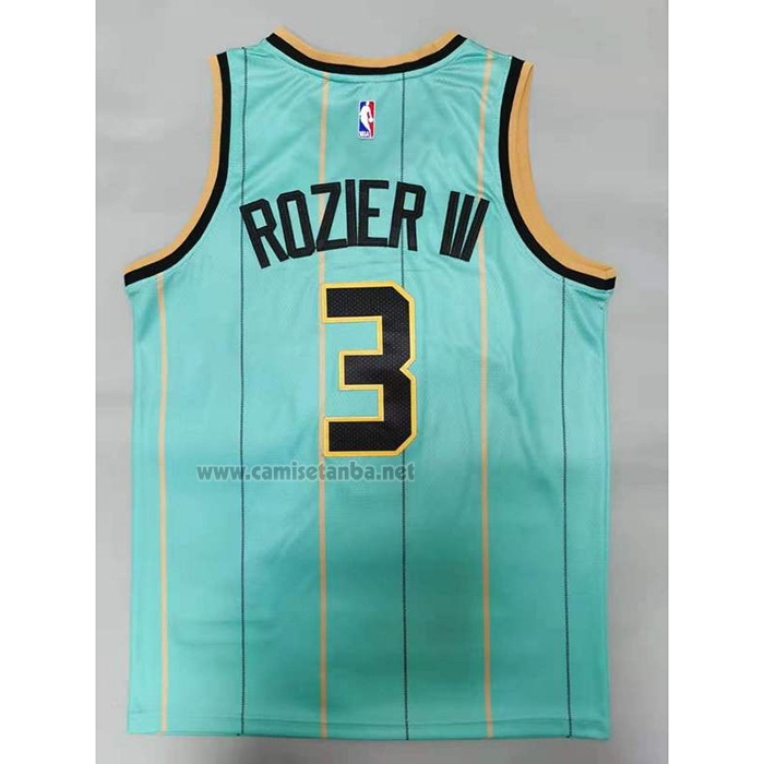 Camiseta Charlotte Hornets Terry Rozier III #3 Ciudad 2020-21 Verde